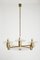 Mid-Century Brass and Murano Glass Ceiling Light 3