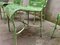 Green Iron Chairs, Set of 5 4