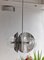 Mid-Century Italian Chrome & Acrylic Glass Pendant Lamp, Image 1