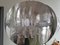 Lámpara colgante italiana Mid-Century de cromo y vidrio acrílico, Imagen 2