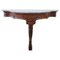 Antique Carved Wood Console Table With Marble Top, 1850s, Image 1