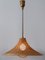 Large Mid-Century Modern Wicker Pendant Lamp or Hanging Light, Germany, Image 14