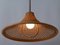 Large Mid-Century Modern Wicker Pendant Lamp or Hanging Light, Germany 7