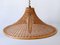 Large Mid-Century Modern Wicker Pendant Lamp or Hanging Light, Germany 17