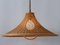 Large Mid-Century Modern Wicker Pendant Lamp or Hanging Light, Germany, Image 5