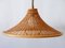 Large Mid-Century Modern Wicker Pendant Lamp or Hanging Light, Germany 11