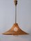 Large Mid-Century Modern Wicker Pendant Lamp or Hanging Light, Germany, Image 2