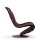 System 1-2-3 Brown Lounge Swivel Chair by Verner Panton for Fritz Hansen, 1960s 9