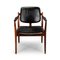 Chaise de Bureau No. 62A en Palissandre et Cuir Noir par Arne Vodder pour Sibast, 1960s 4