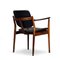 Chaise de Bureau No. 62A en Palissandre et Cuir Noir par Arne Vodder pour Sibast, 1960s 9