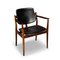 Chaise de Bureau No. 62A en Palissandre et Cuir Noir par Arne Vodder pour Sibast, 1960s 6
