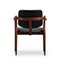 No. 62A Desk Chair in Rosewood & Black Leather by Arne Vodder for Sibast, 1960s 3