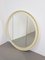 Large Vintage Mid-Century Scandinavian Round Wooden Mirror, 1960s 17