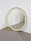 Large Vintage Mid-Century Scandinavian Round Wooden Mirror, 1960s 15