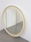 Large Vintage Mid-Century Scandinavian Round Wooden Mirror, 1960s 16