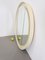 Large Vintage Mid-Century Scandinavian Round Wooden Mirror, 1960s 13
