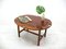 Georgian Mahogany Oval Butlers Tray on Stand or Coffee Table 2