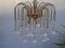 Lámpara de araña vintage con flores de cristal de Murano, Imagen 1