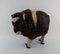 Large Musk Ox Calf Sculpture in Glazed Ceramics by Jeanne Grut for Aluminia 2