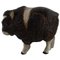 Large Musk Ox Calf Sculpture in Glazed Ceramics by Jeanne Grut for Aluminia 1