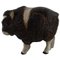 Large Musk Ox Calf Sculpture in Glazed Ceramics by Jeanne Grut for Aluminia, Image 1