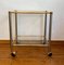 Bicolor Bar Cart With Glass Trays, 1970s, Image 1
