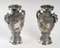 Vasi in metallo argentato, Asia, set di 2, Immagine 6
