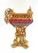 Böhmische Tasse aus Kristallglas & vergoldeter Bronze 7