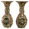 Ovoid Barbotine Vases, Set of 2, Image 1