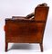 Antique English Club Chair in Leather, Image 4