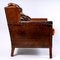 Antique English Club Chair in Leather, Image 2