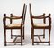Neo-Gothic Ceremonial Chairs in Solid Walnut 10