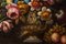 Natura morta con bouquet di fiori, scuola fiamminga, olio su tela, con cornice, Immagine 2
