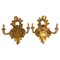 Antique Giltwood Wall Lights, Set of 2 2