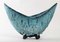Blue Pottery Planter from Accolay, 1970s 7