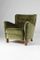Danish Velour Club Chair from Fritz Hansen, 1940s 2