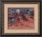 Post Impressionist Study, Fishermen Repairing Nets, 20th-Century, Oil on Board, Framed 1