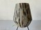 Retro Fabric Shade Tripod Table Lamp, 1950s 4