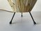 Retro Fabric Shade Tripod Table Lamp, 1950s 9