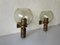 Moderne italienische Mid-Century Rauchglas Wandlampen im Stil von Stilnovo, 1960er, 2er Set 10