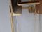 Decantador de botella de bebidas italiano vintage bañado en oro, Imagen 3