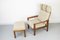 Lounge Chair in Teak with Footstool by Sven Ellekaer for Komfort, 1960s 2