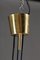 Lámpara colgante danesa Mid-Century de latón con contrapeso, Imagen 6
