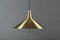 Mid-Century Danish Brass Pendant with Counter Weight, Image 3