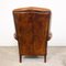 Vintage Dutch Sheep Leather Wingback Armchair, Image 4