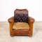 Antique French Sheep Leather Armchair, Image 12