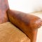 Antique French Sheep Leather Armchair, Image 15