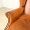 Dutch Sheep Leather Wingback Armchairs, Set of 2, Image 15