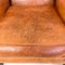 Dutch Sheep Leather Wingback Armchairs, Set of 2 20