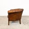 Vintage Dutch Sheep Leather Low Tub Club Chair 4